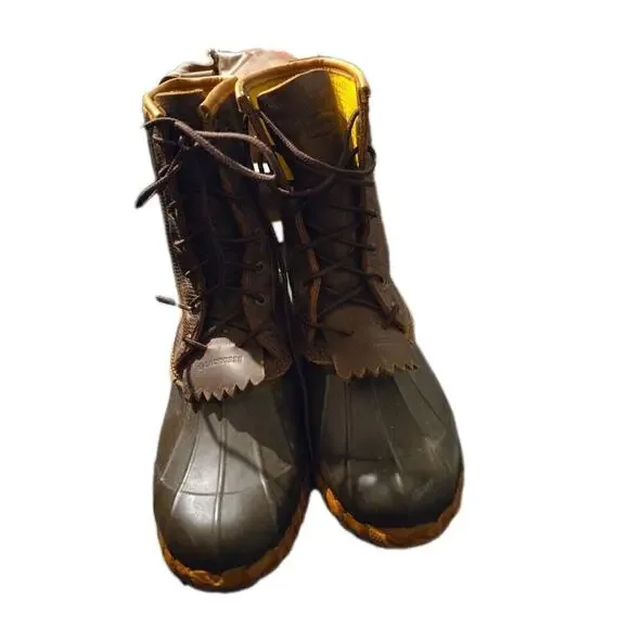 LaCrosse Men’s Duck Boots Uplander Brown Leather Rubber Waterproof Sz 8 - Picture 2 of 10